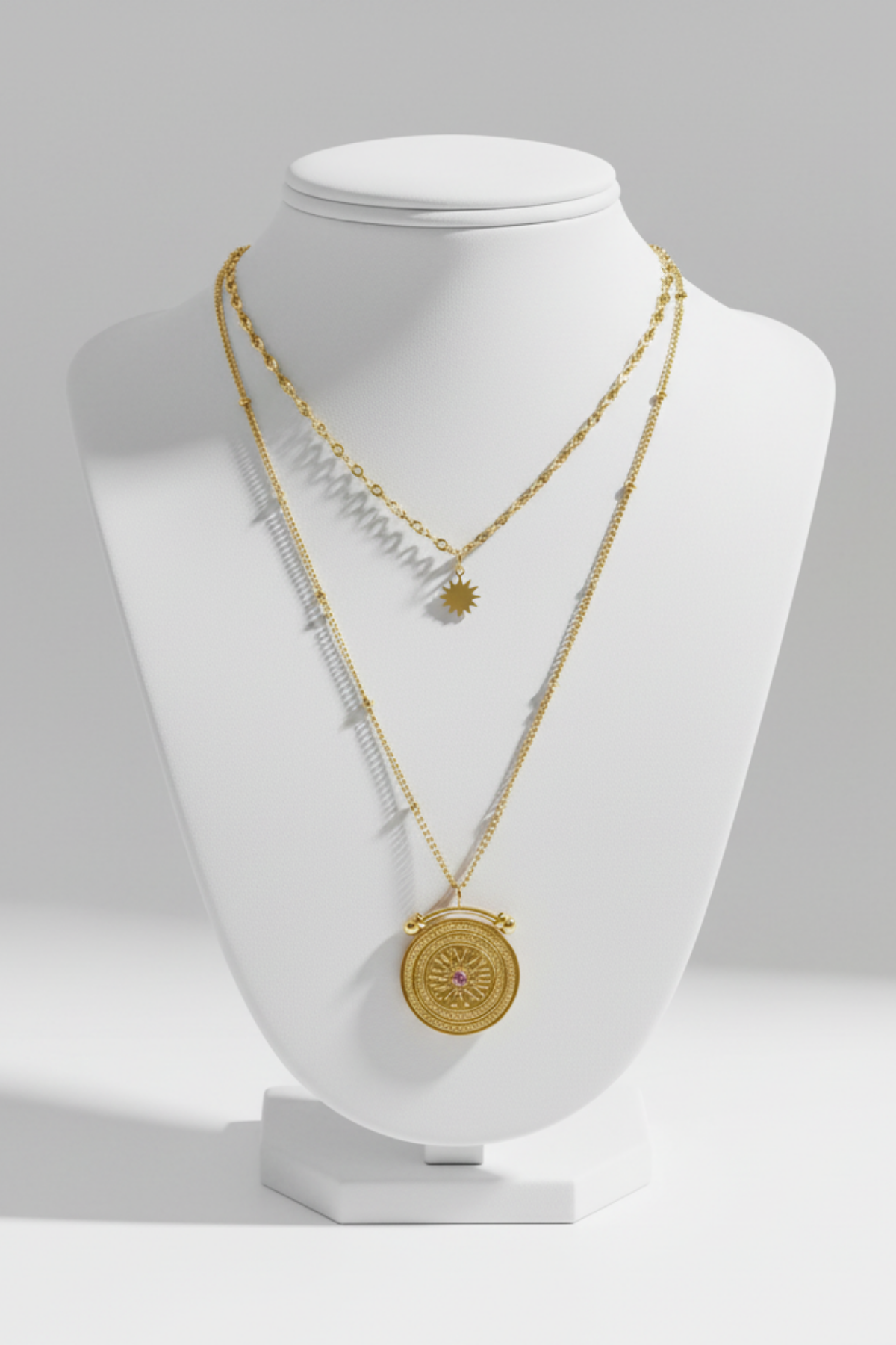 Bella double chain Necklace