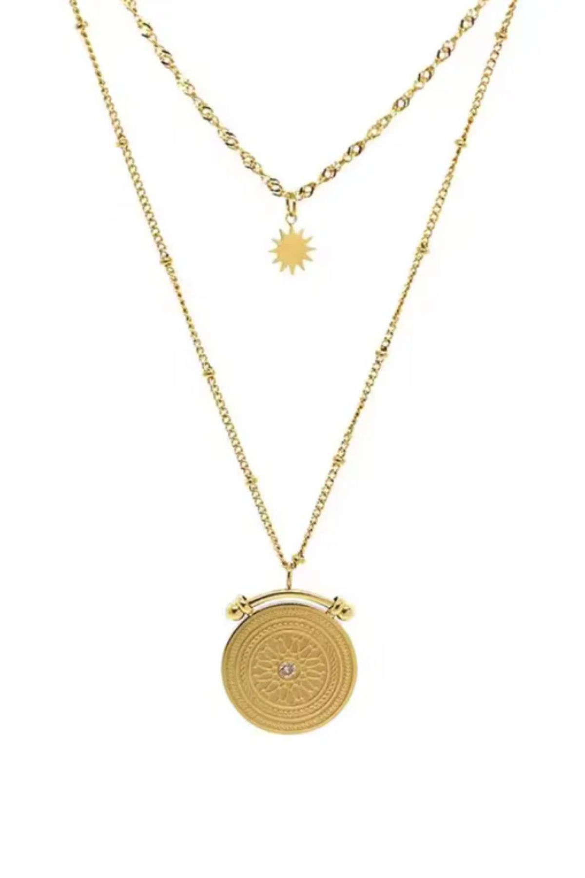 Bella double chain Necklace