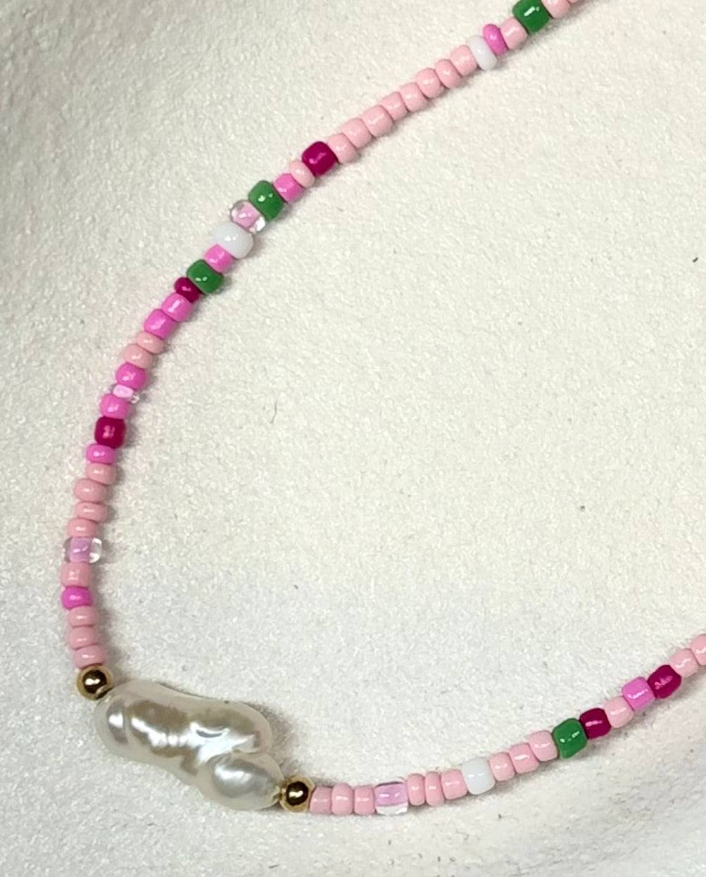 Aqua Pearl Necklace