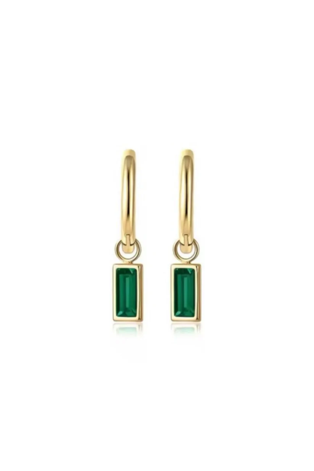 Emerald drop Earring